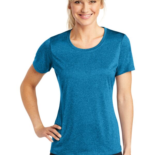 Ladies Heather Poly T-Shirt Thumbnail