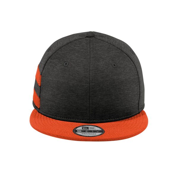 Shadow Heather Striped Flat Bill Snapback Cap Thumbnail